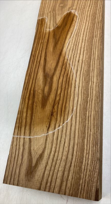 Body Swamp Ash, 2-pcs. bookmatched, Caramel, Unique Piece #101